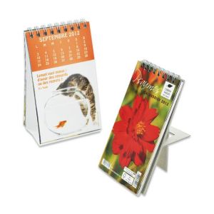 Calendriers - Spirales + Supports en carton